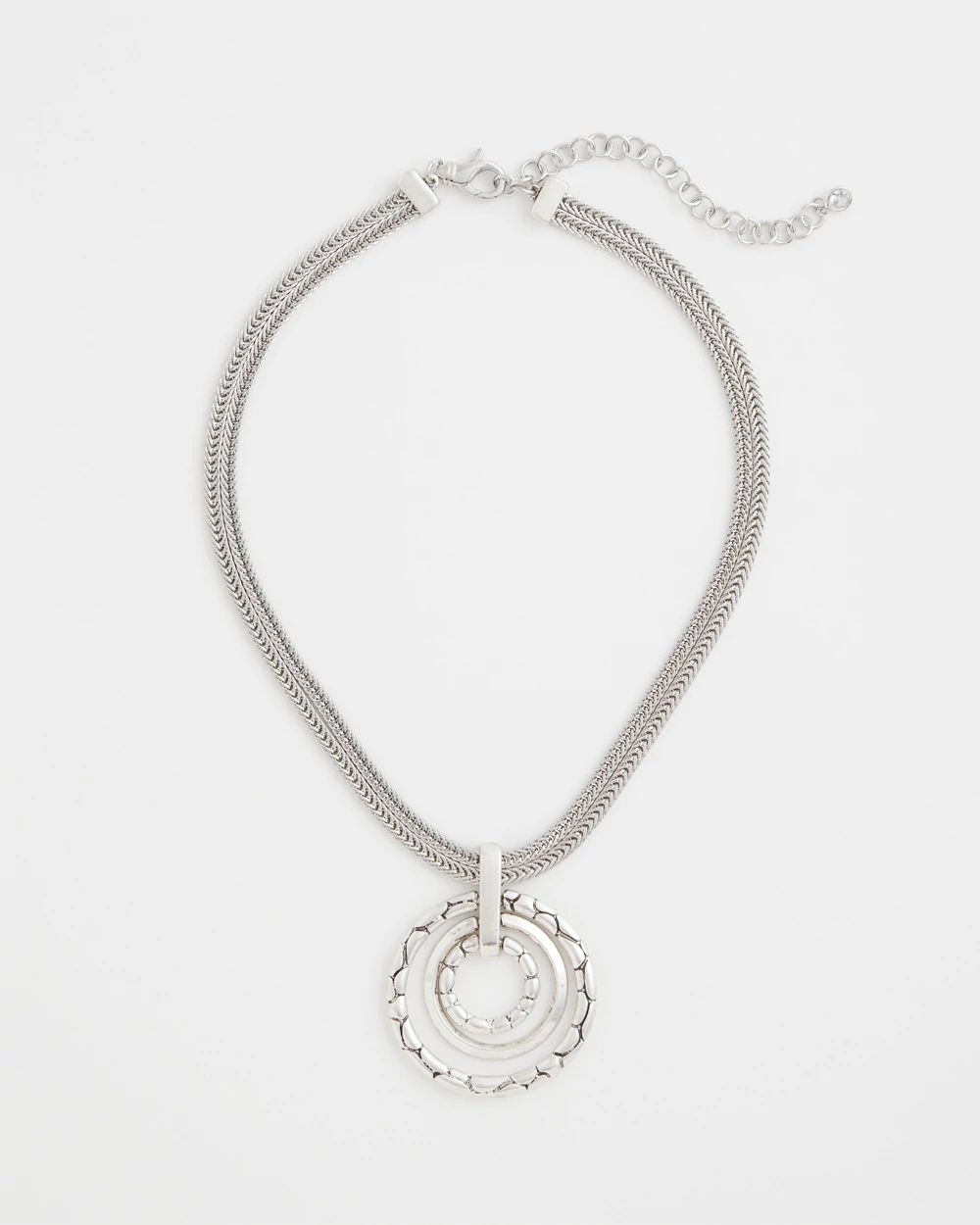 Silver Short Pendant Necklace