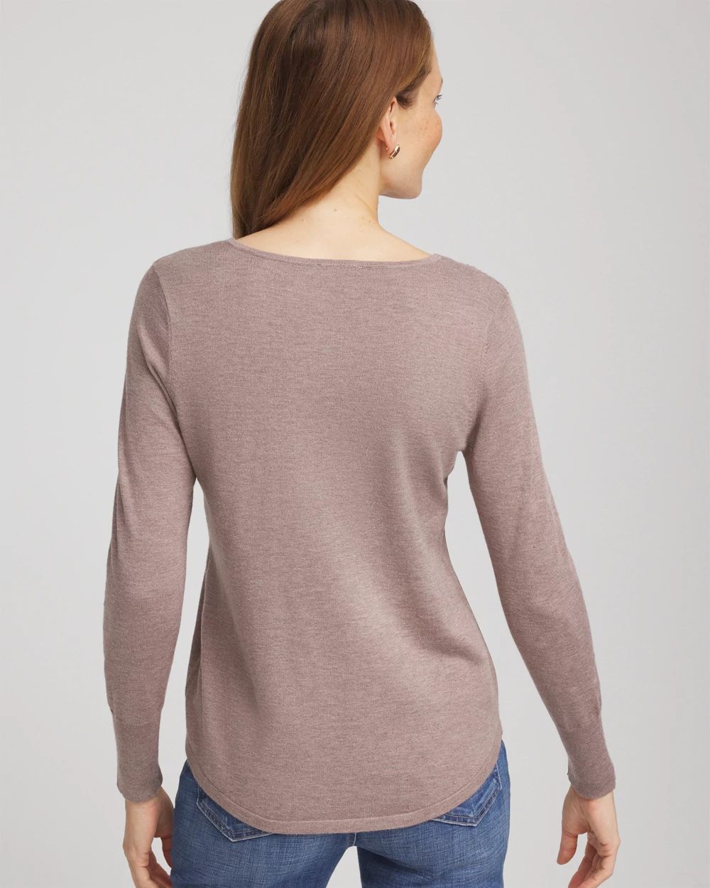 Ella Embellished V-Neck Sweater click to view larger image.