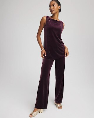 Travelers™ Velvet Side-Slit Tank click to view larger image.
