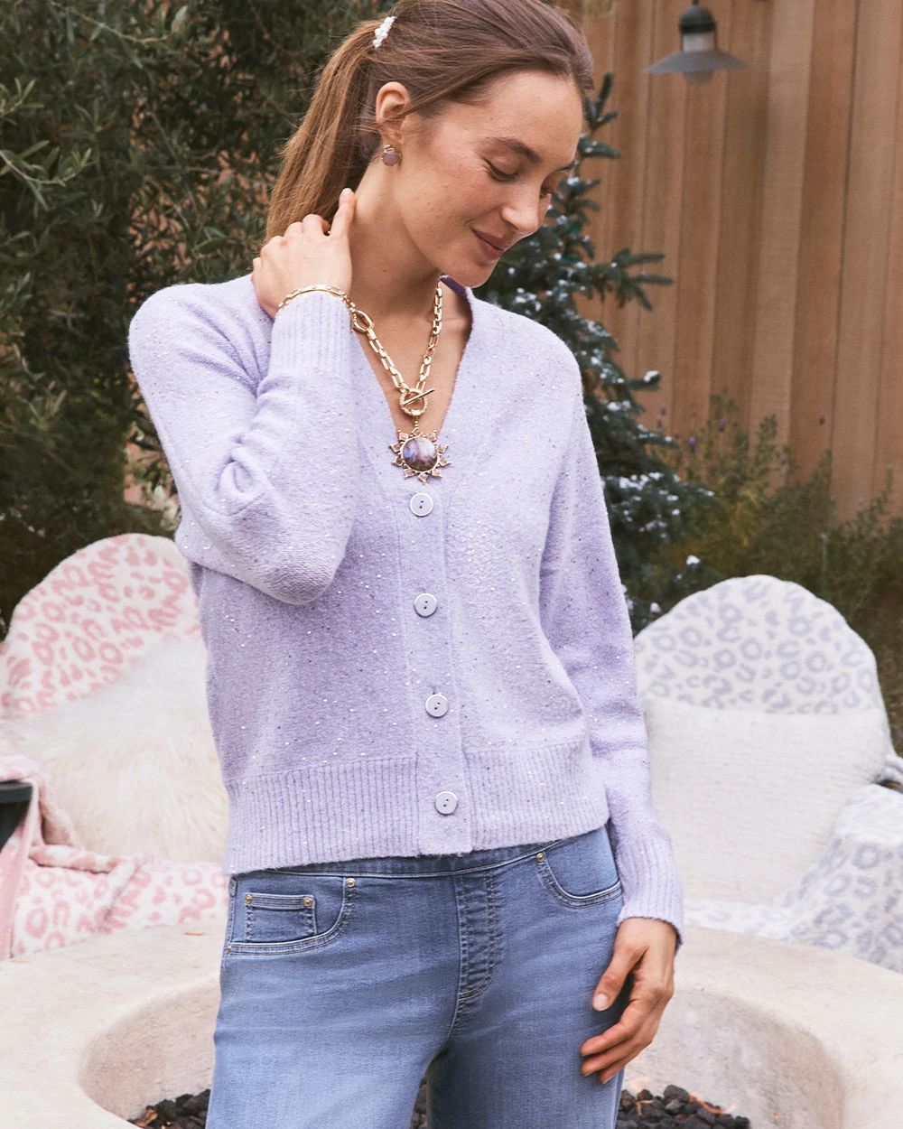 Shine Boyfriend Cardigan