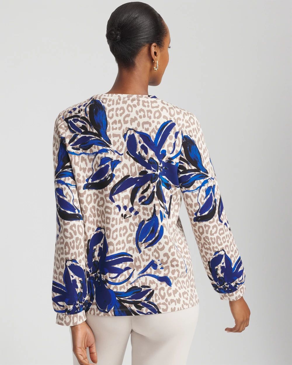 Zenergy® Soft Animal Print Top click to view larger image.