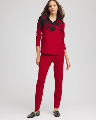 Zenergy® Luxe Printed Pullover Top click to view larger image.