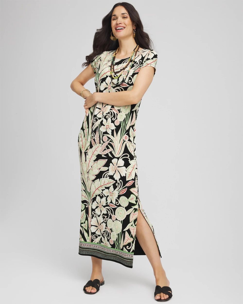 Travelers™ Island Motif Maxi Dress
