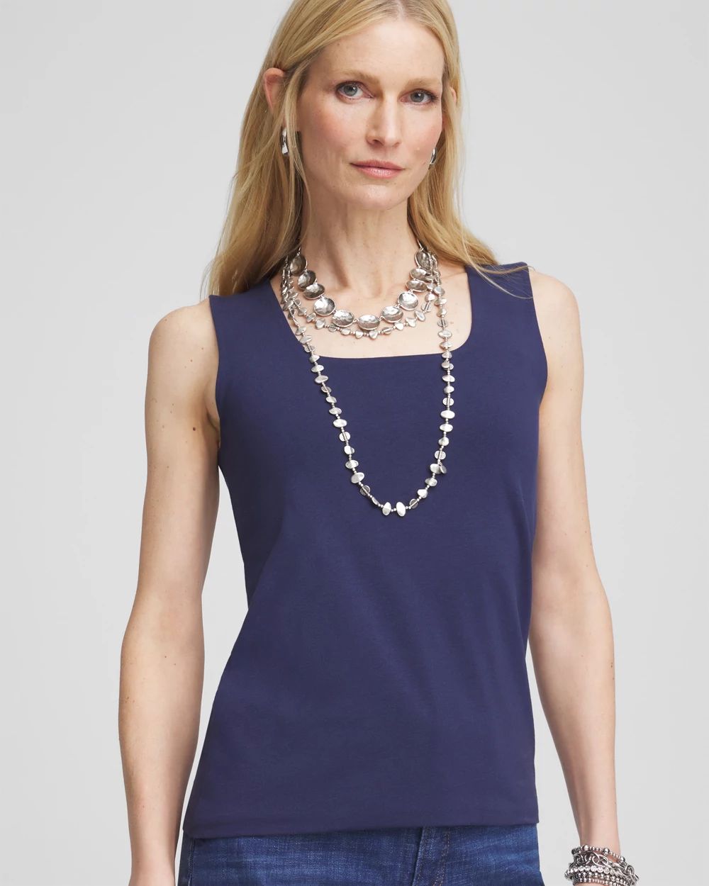 Contour Cotton™ Square Neck Tank