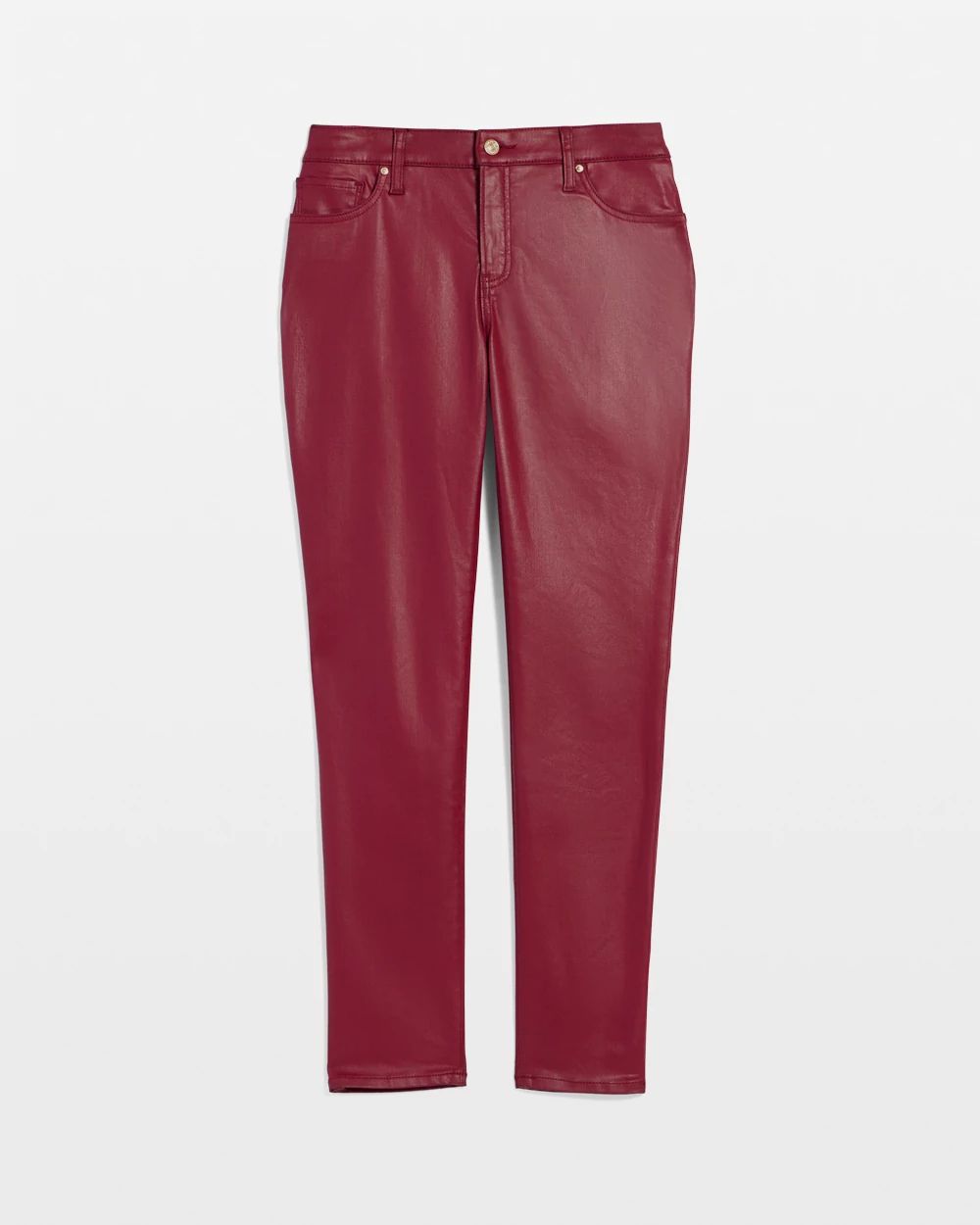 Girlfriend Coated Ankle Jeans