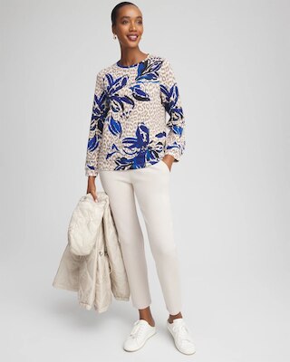 Zenergy® Soft Animal Print Top click to view larger image.