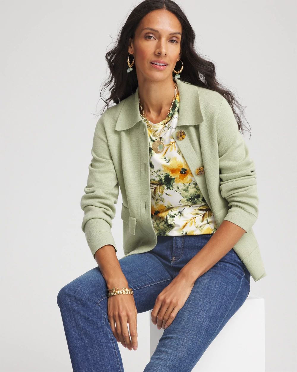 Touch of Cool™ Elbow-Sleeve Perfect Tee