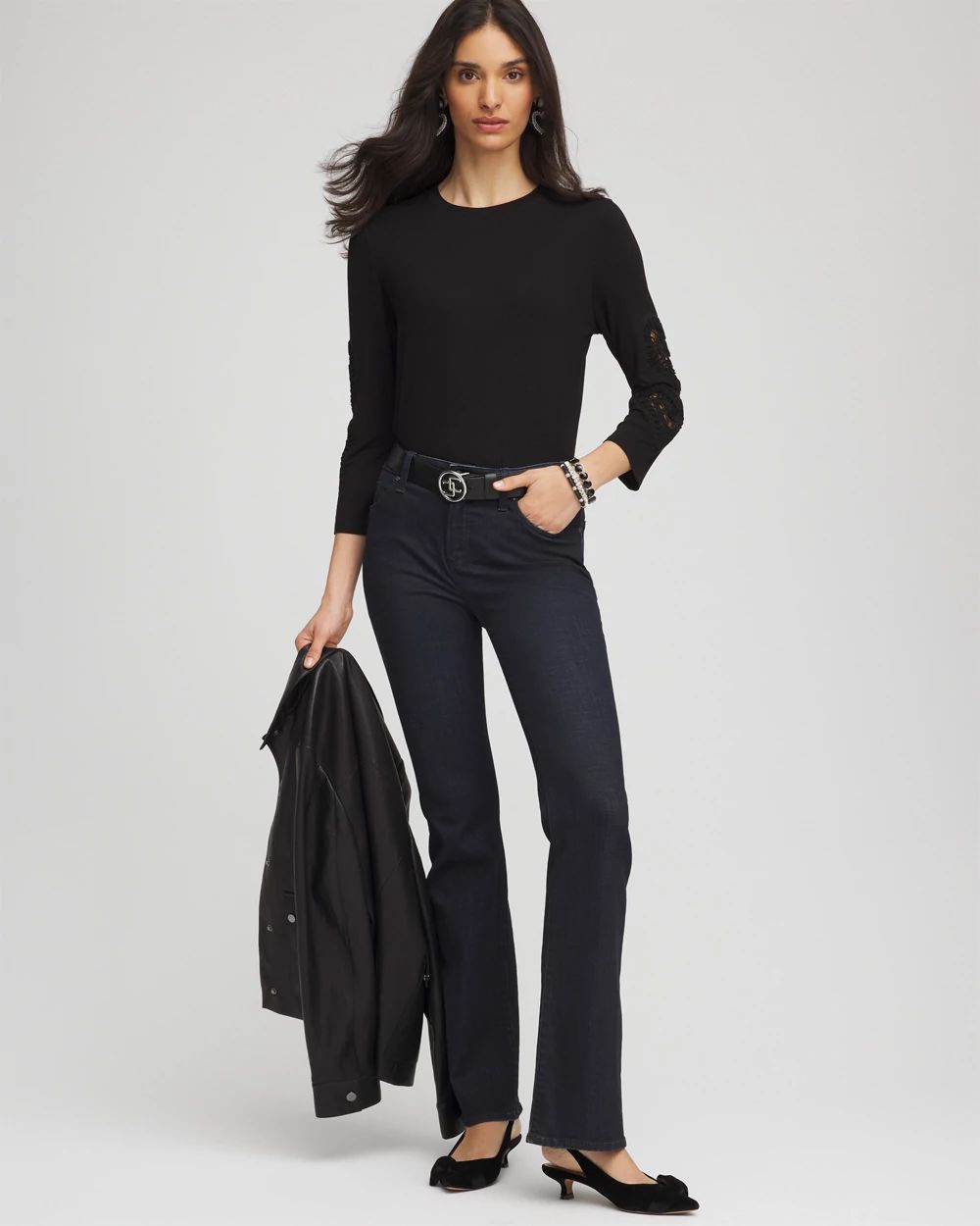 Heart Sleeve Detail Tee click to view larger image.