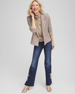 Double Breasted Tweed Blazer click to view larger image.