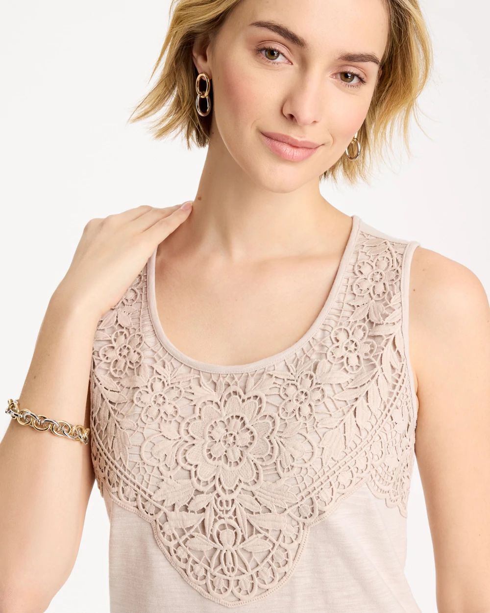 Embroidered Cozy Tank