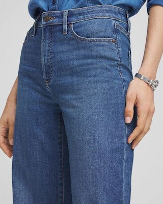 High Rise Wide Leg Jeans click to view larger image.