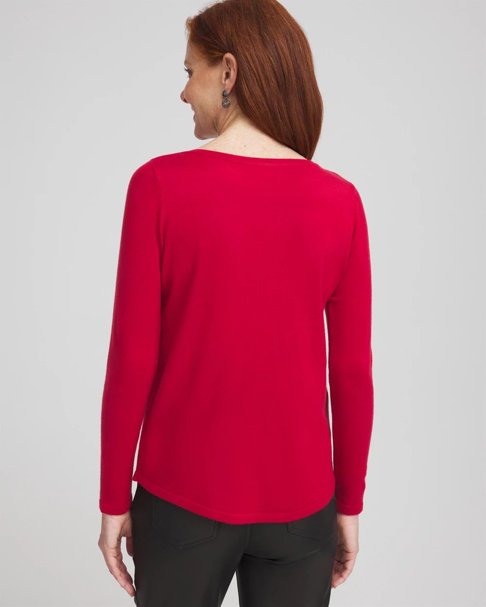 Caviar Bead Bateau Neck Sweater click to view larger image.