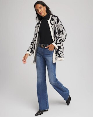 Abstract Fuzzy Cardigan click to view larger image.