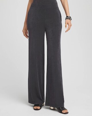Petite Travelers™ Wide-Leg Pocket Pants
