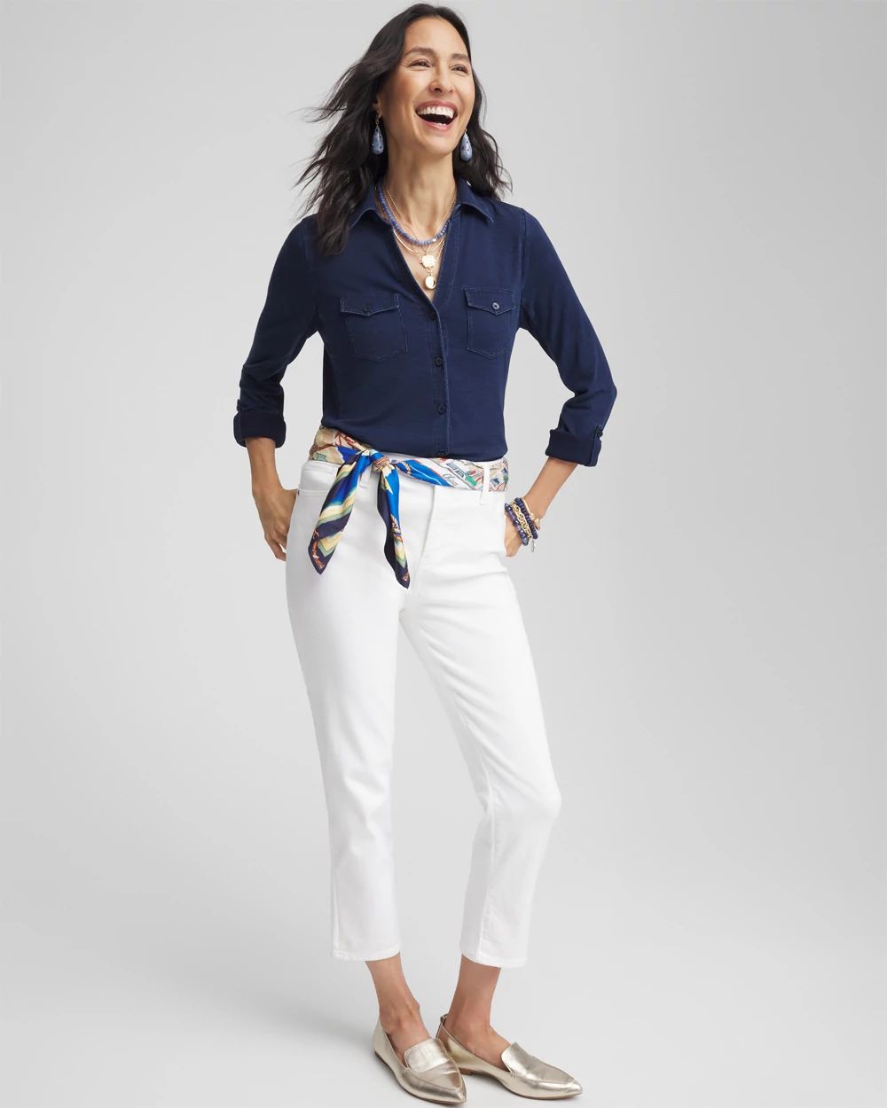 Collared Henley Top click to view larger image.