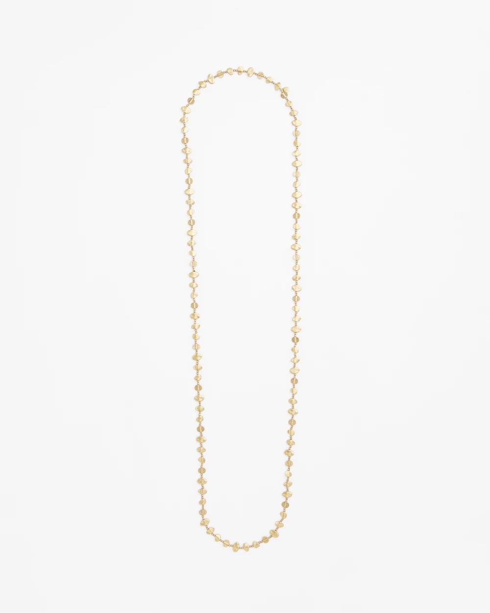 Gold Nugget Single Strand Necklace