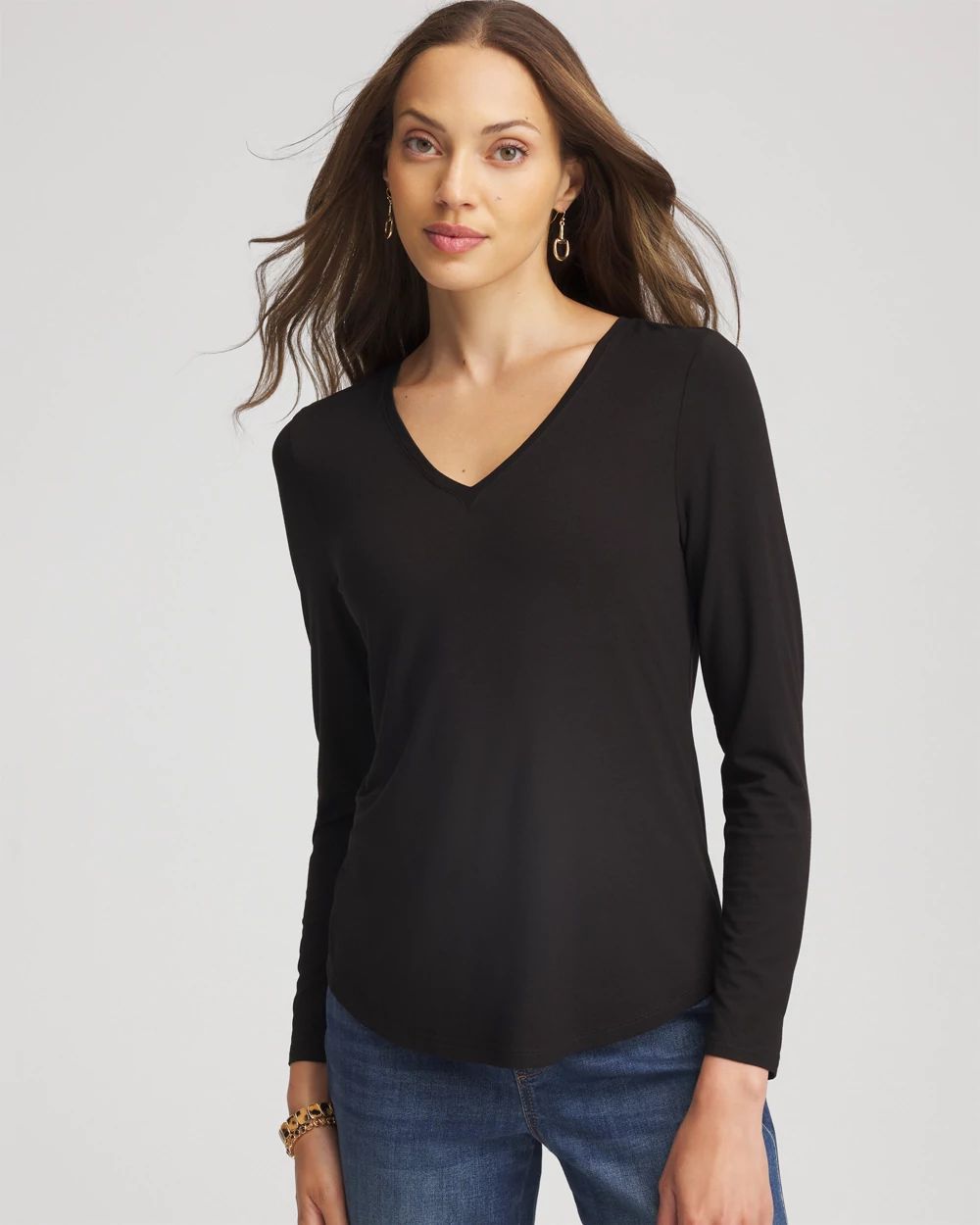Touch of Cool™ V-Neck Layering Tee