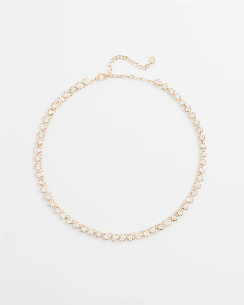 Goldtone Tennis Necklace