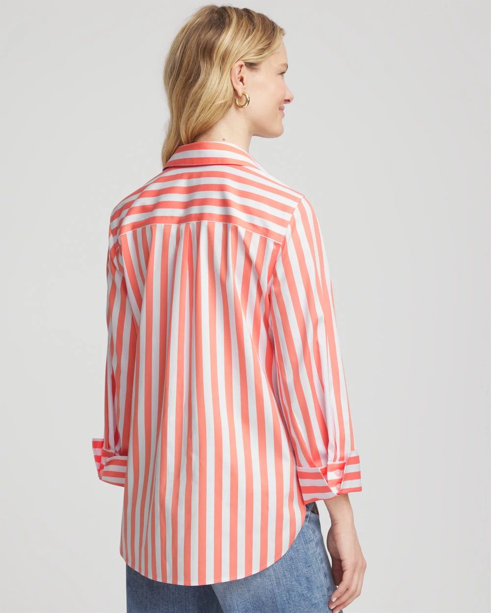 No Iron™ Vacation Stripes Shirt
