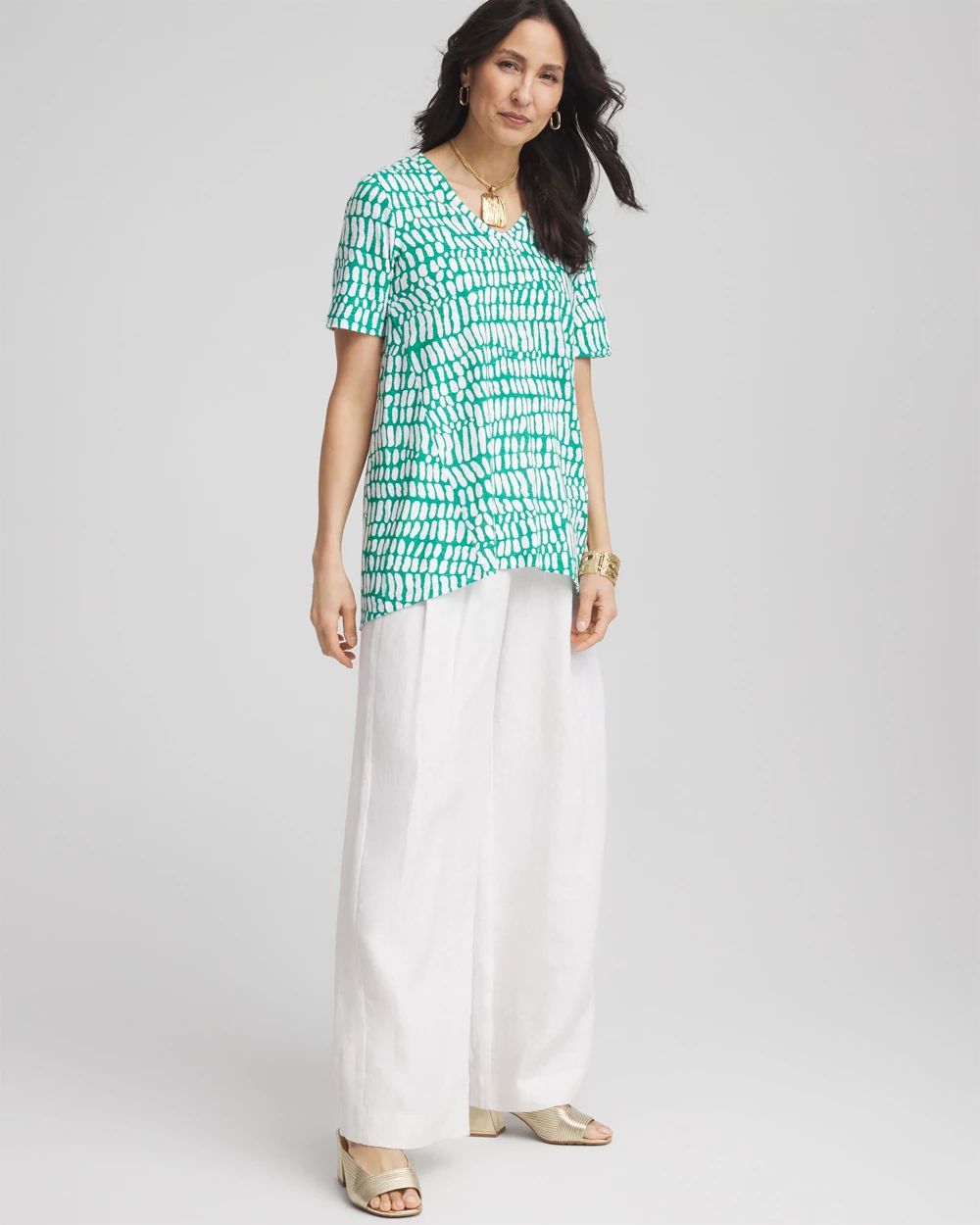 Tropical Short Sleeve Forward-Seam Tee