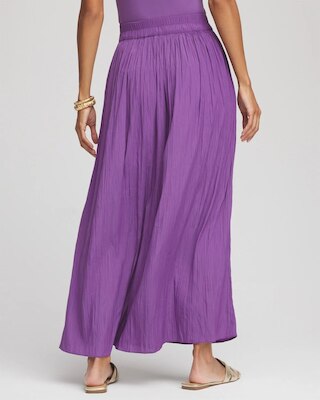 Pull-on Pleated Maxi Skirt click to view larger image.