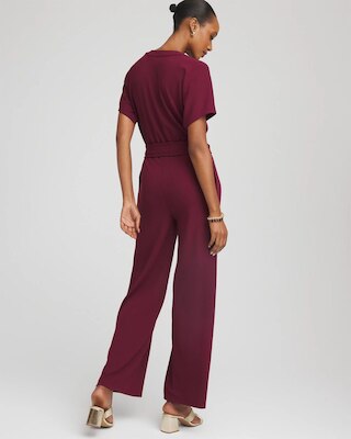 Belted Dolman-Sleeve Jumpsuit click to view larger image.