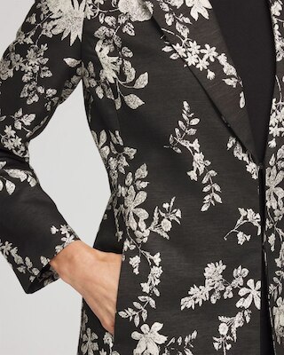 Floral Jacquard Topper click to view larger image.