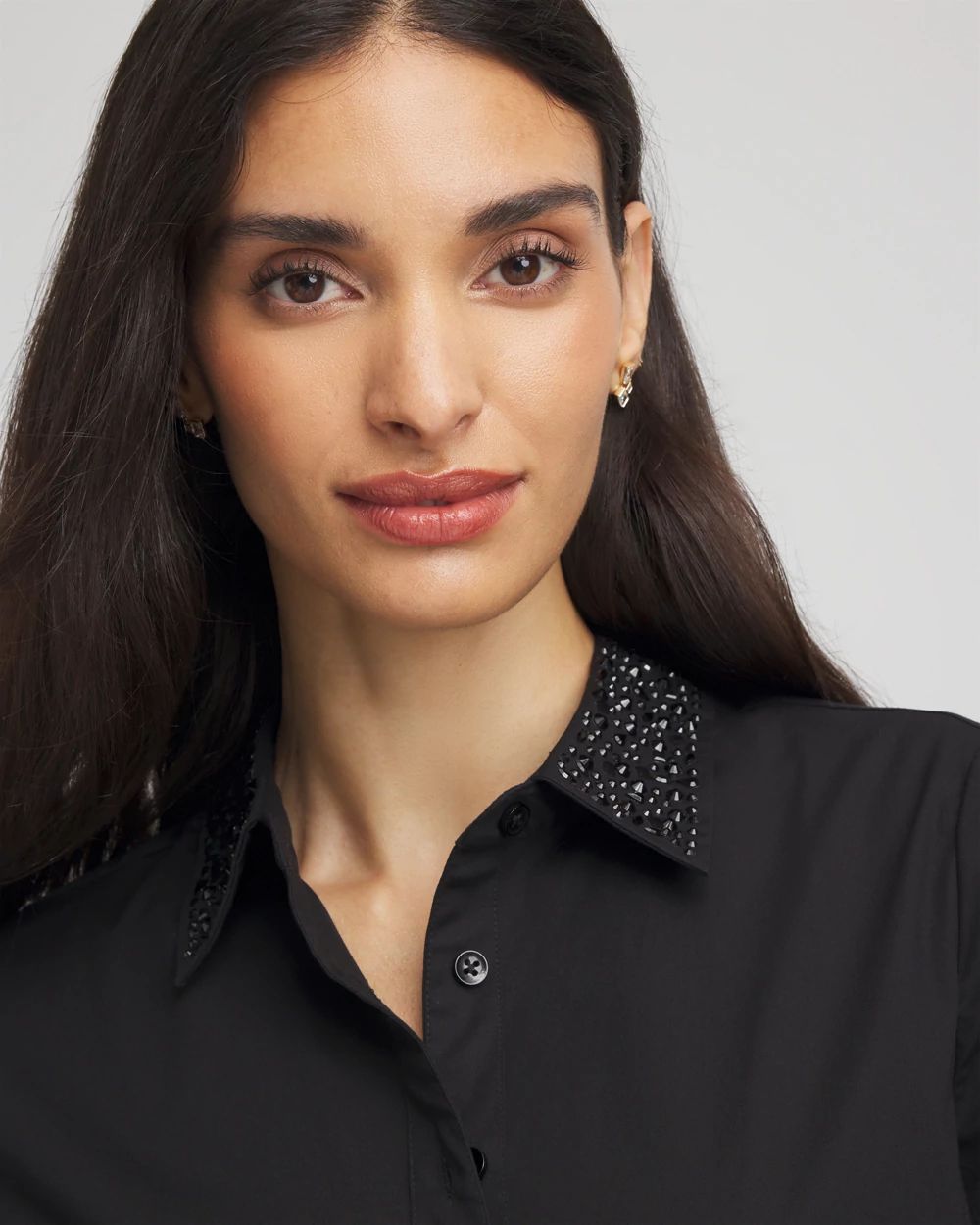 Tonal Jewels Poplin Shirt click to view larger image.