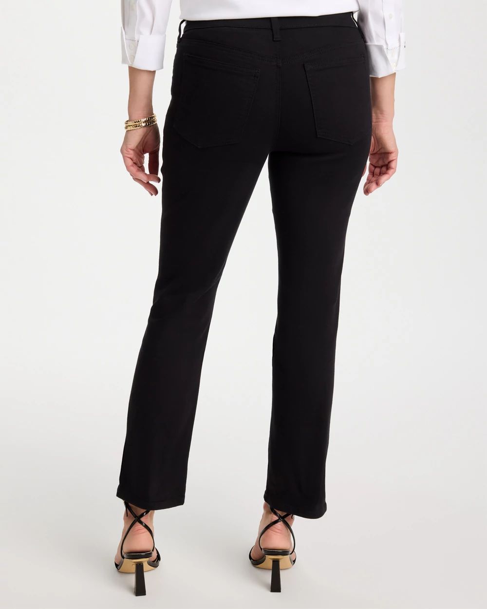 Pull-On Straight Jeans