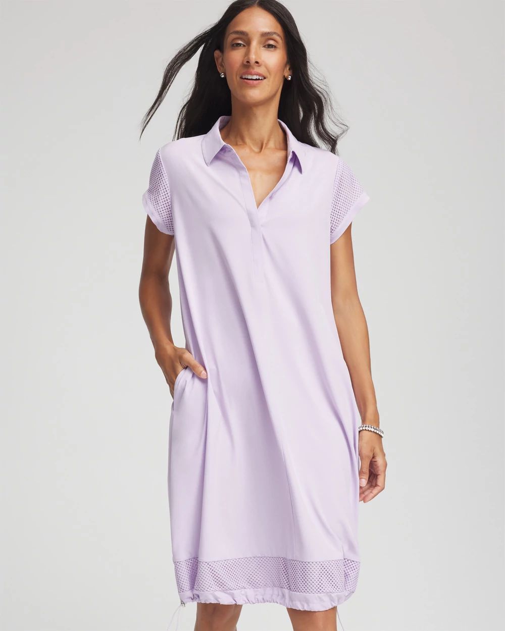 Zenergy® UPF Mesh-Trim Bungee Dress