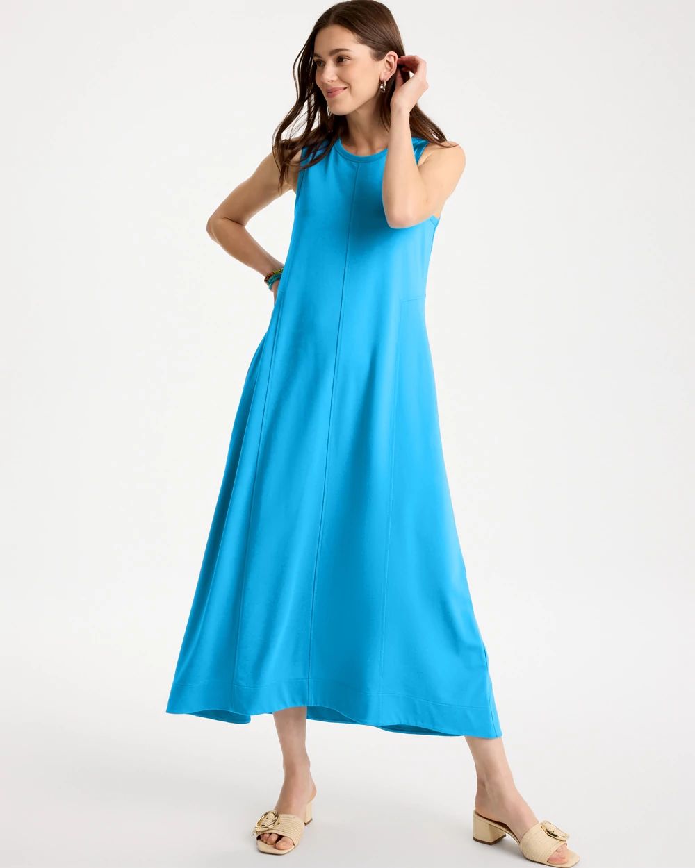 Petite Jersey Knit Maxi Dress