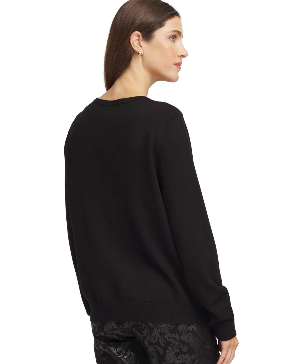 Ombré Rhinestone Cardigan click to view larger image.