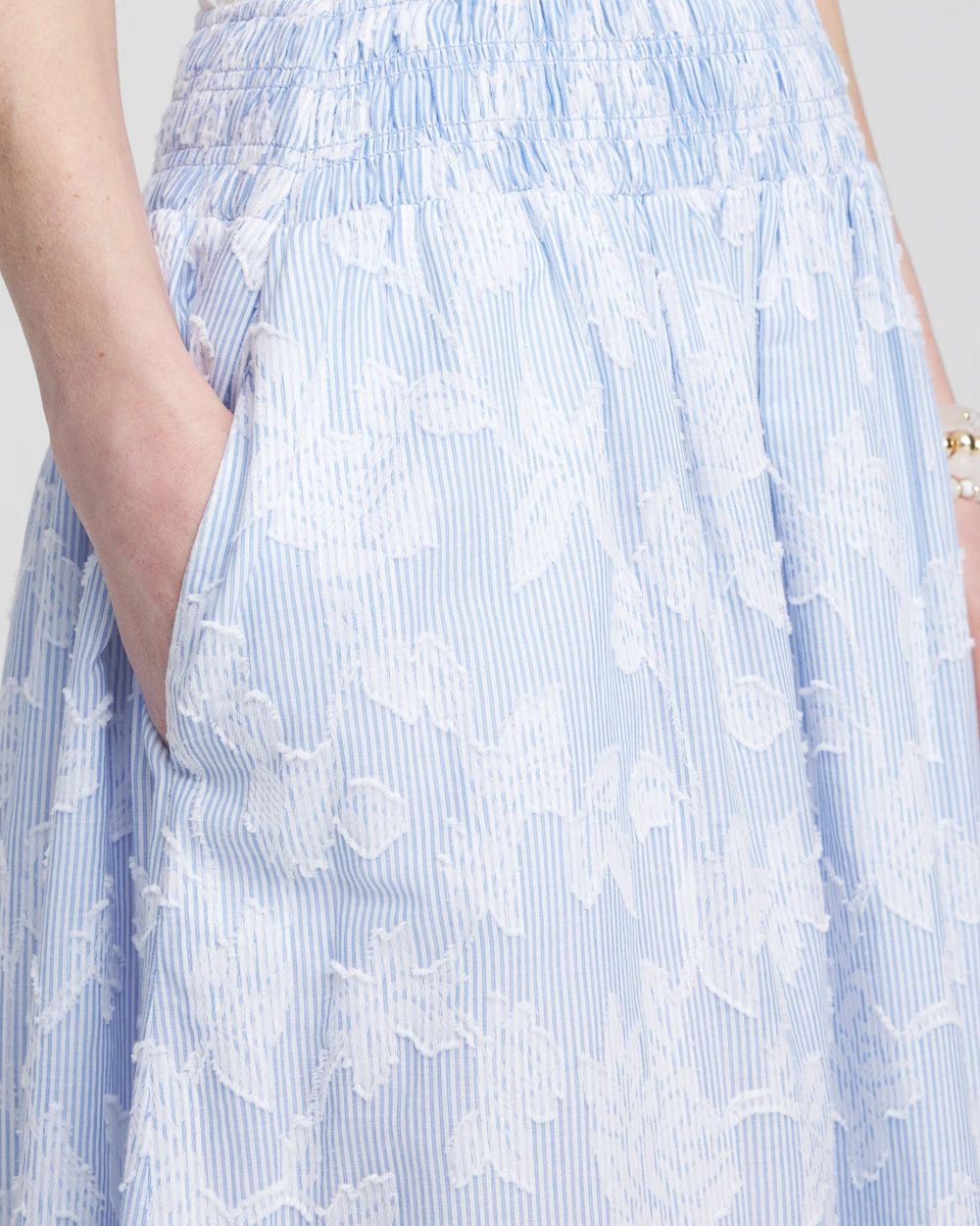 Floral Jacquard Maxi Skirt click to view larger image.