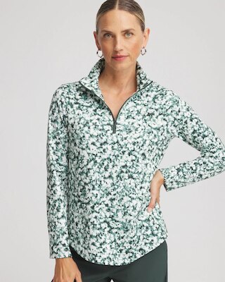 Zenergy® UPF Printed Zip-Front Pullover