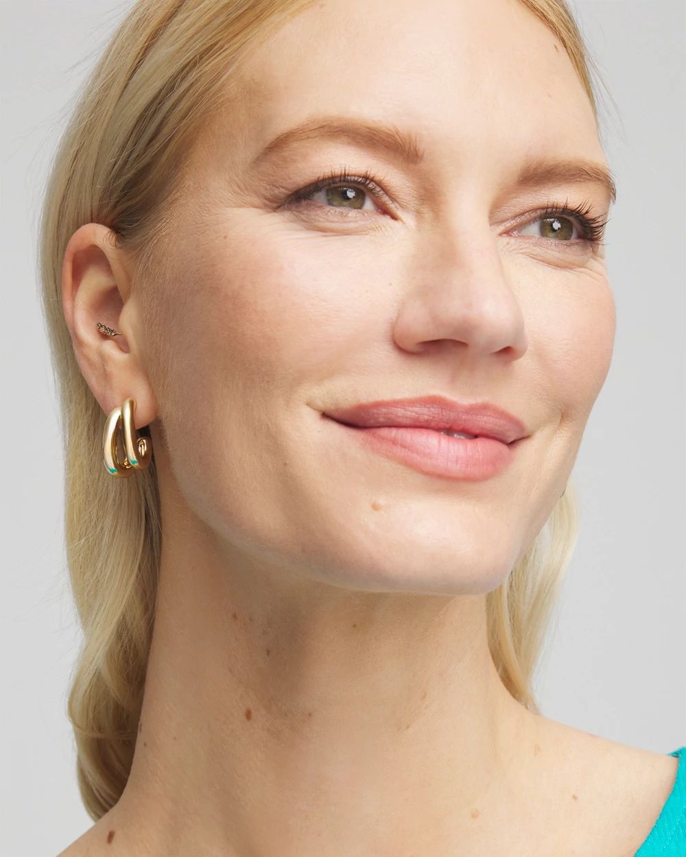 Gold Double Mini Hoop Earrings