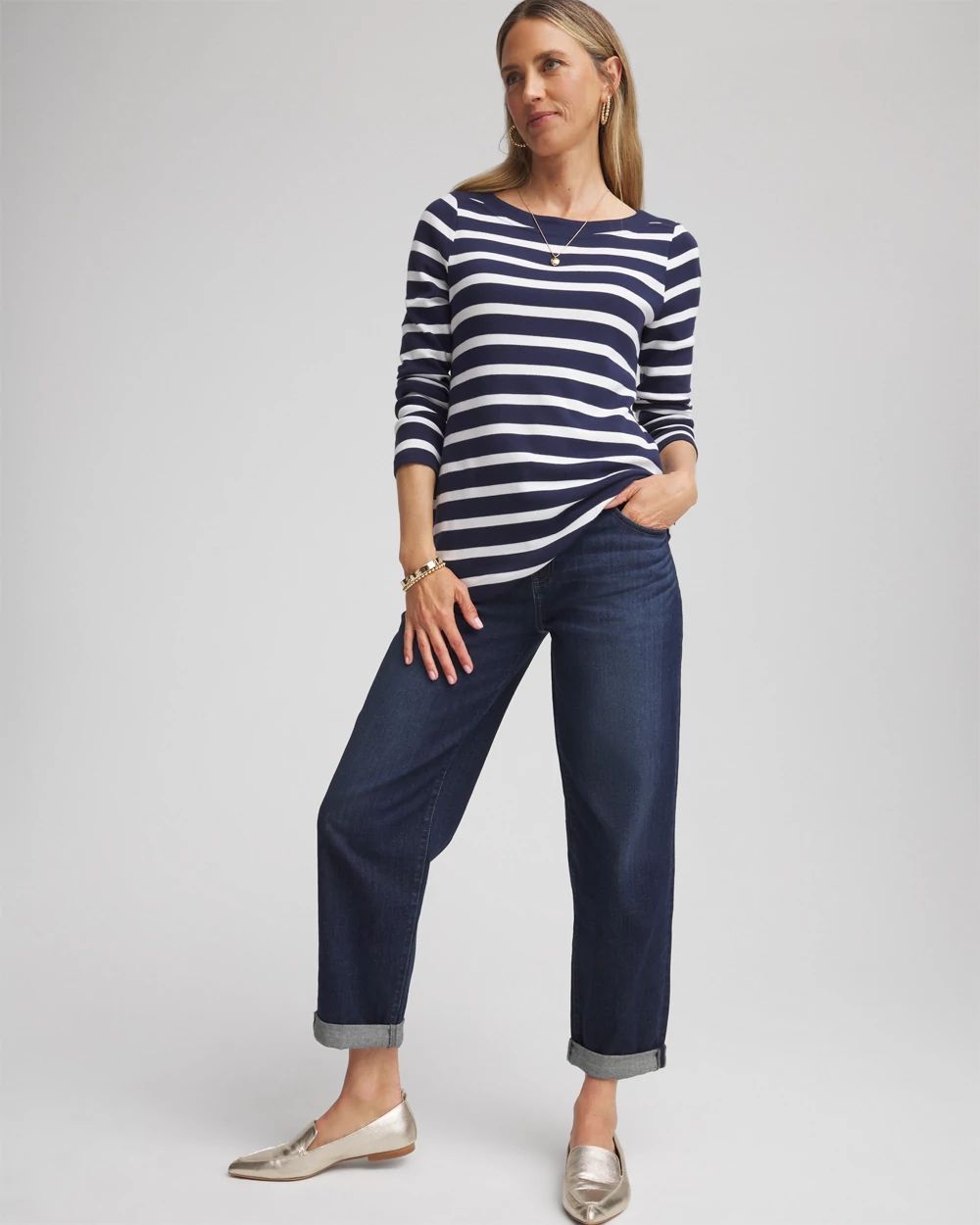 Cropped Boyfriend Jeans