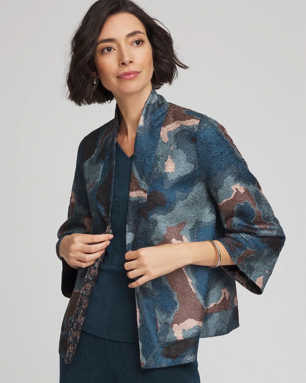 Travelers™ Collection Crystal Crushed Reversible Jacket click to view larger image.