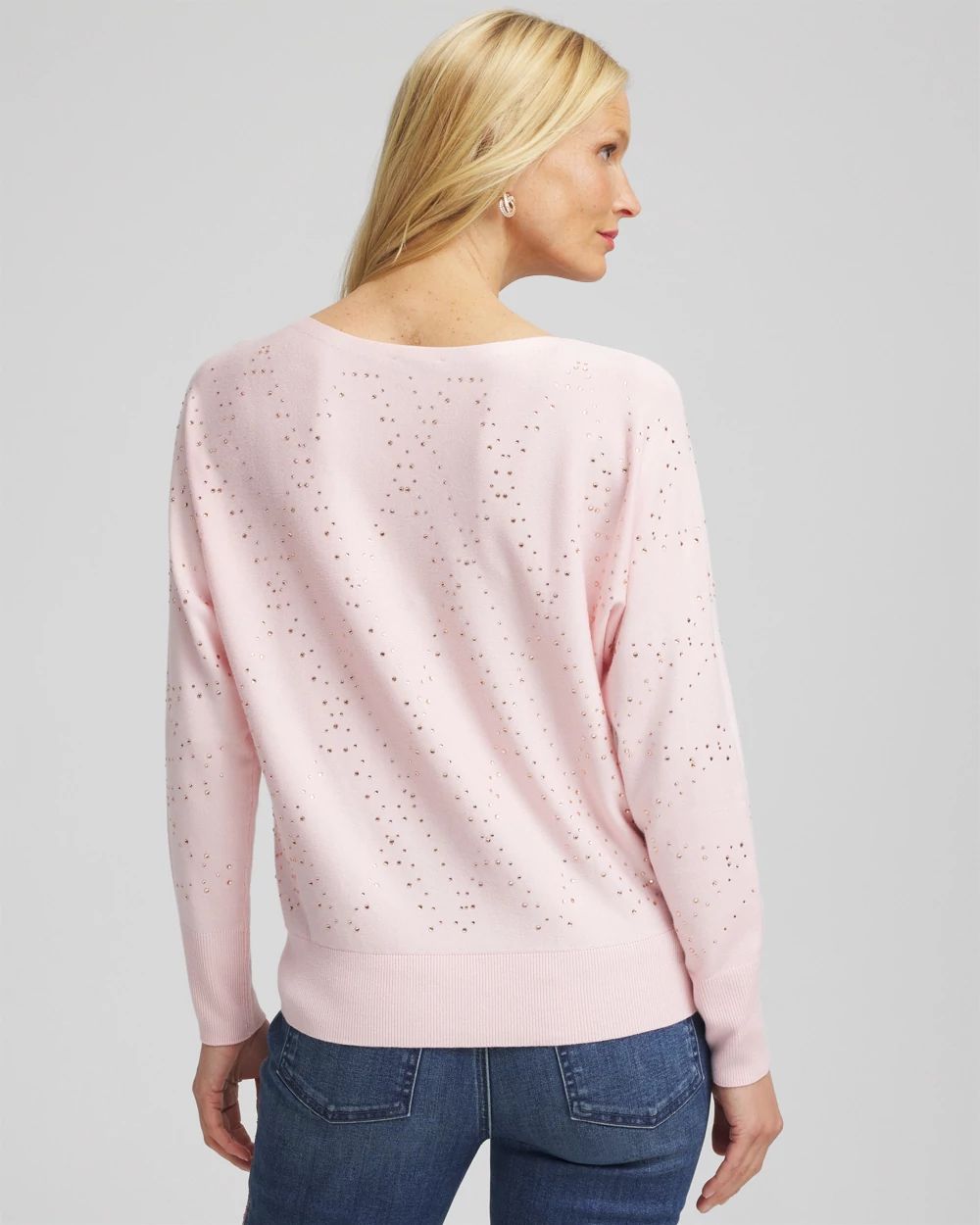 Ella Embellished Dolman Pullover Sweater