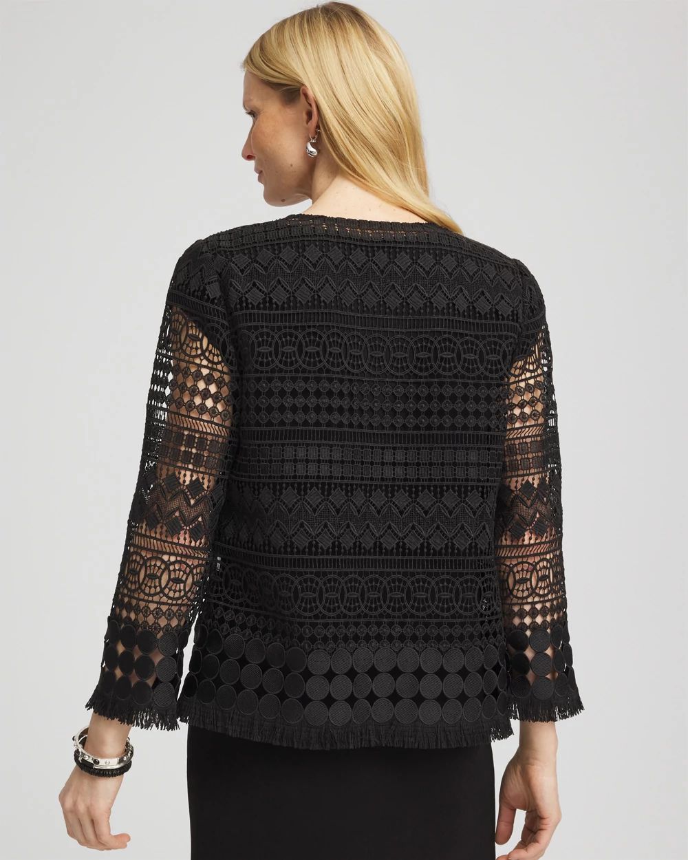 Travelers™ Lace Fringe Jacket click to view larger image.