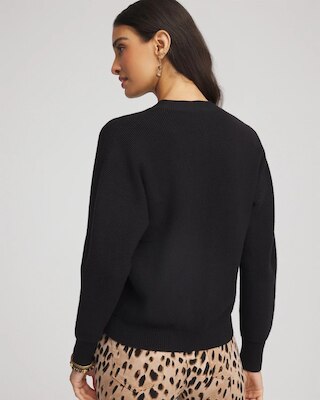 Relaxed-Fit Button-Front Cardigan click to view larger image.