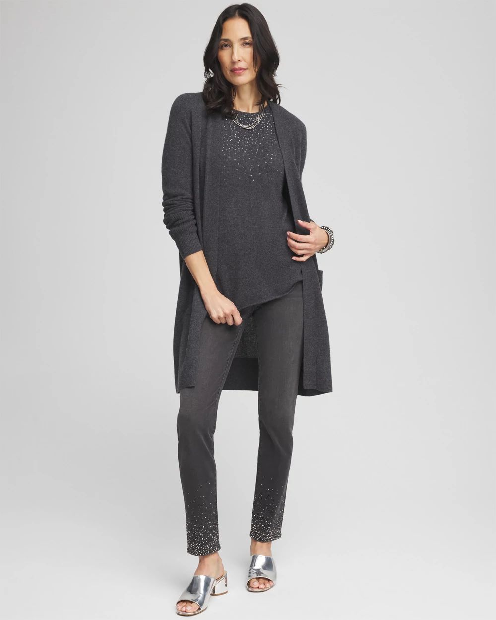 Petite Embellished Pull-On Ankle Jeggings click to view larger image.