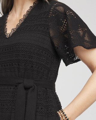 Petite Crochet-Lace Maxi Dress click to view larger image.