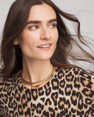 Gold Hinge Collar Necklace