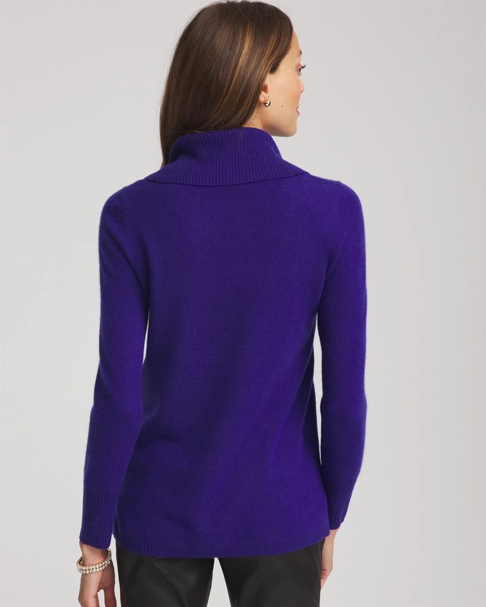 Cowlneck Cashmere Pullover Tunic