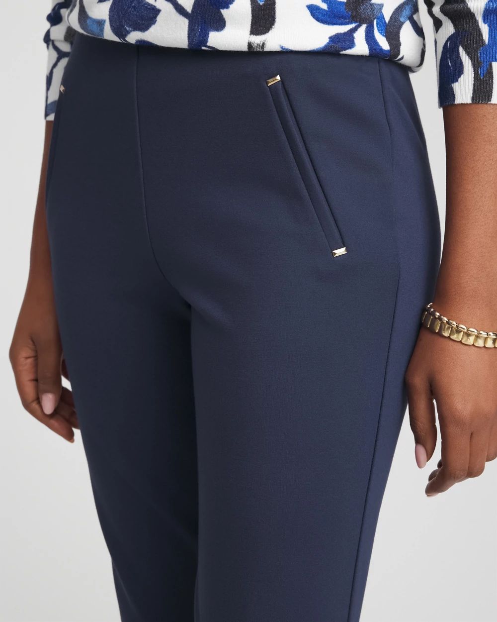 Juliet Slim Trim Detail Ankle Pants click to view larger image.