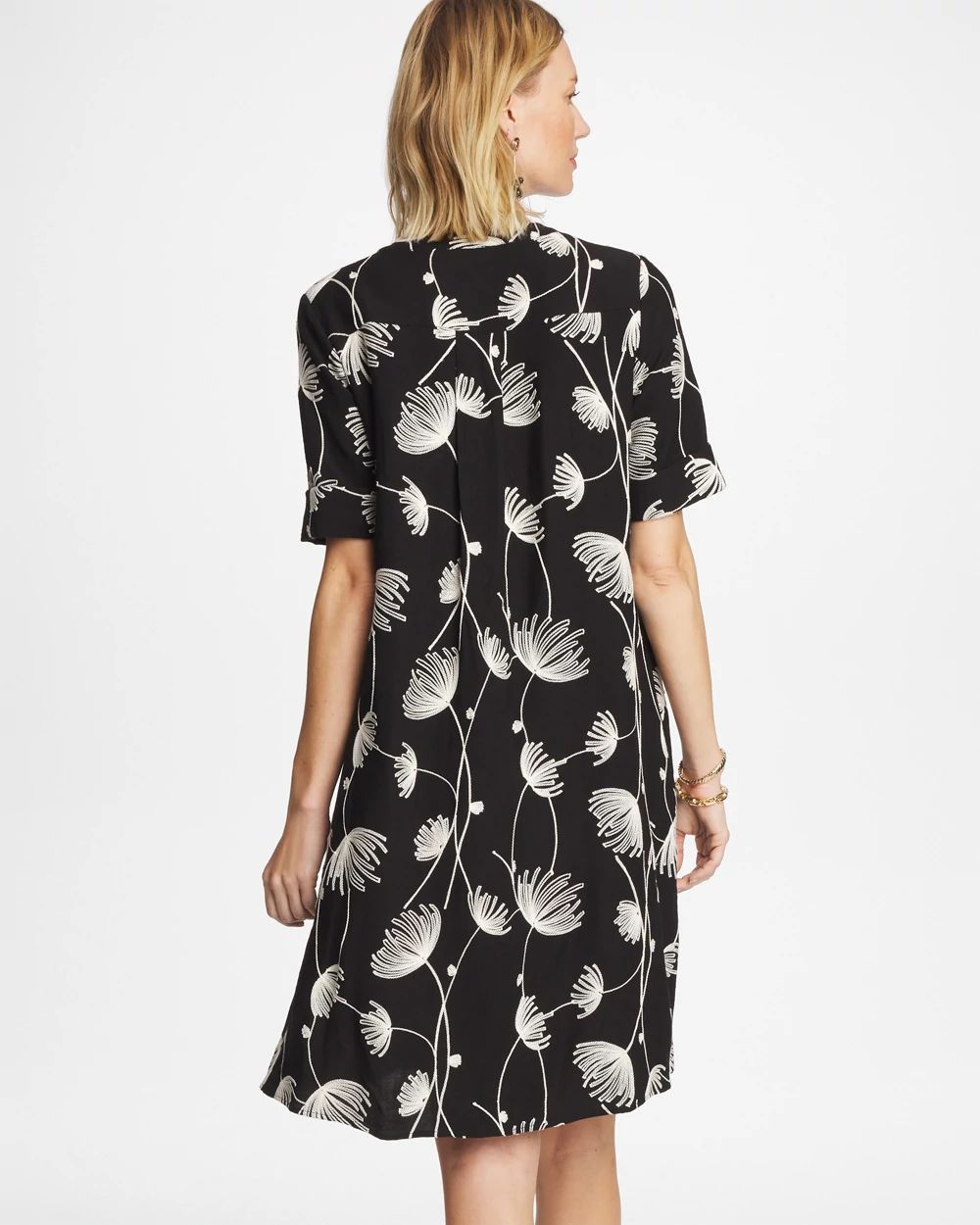 Embroidered Ginkgo Bonnie Dress