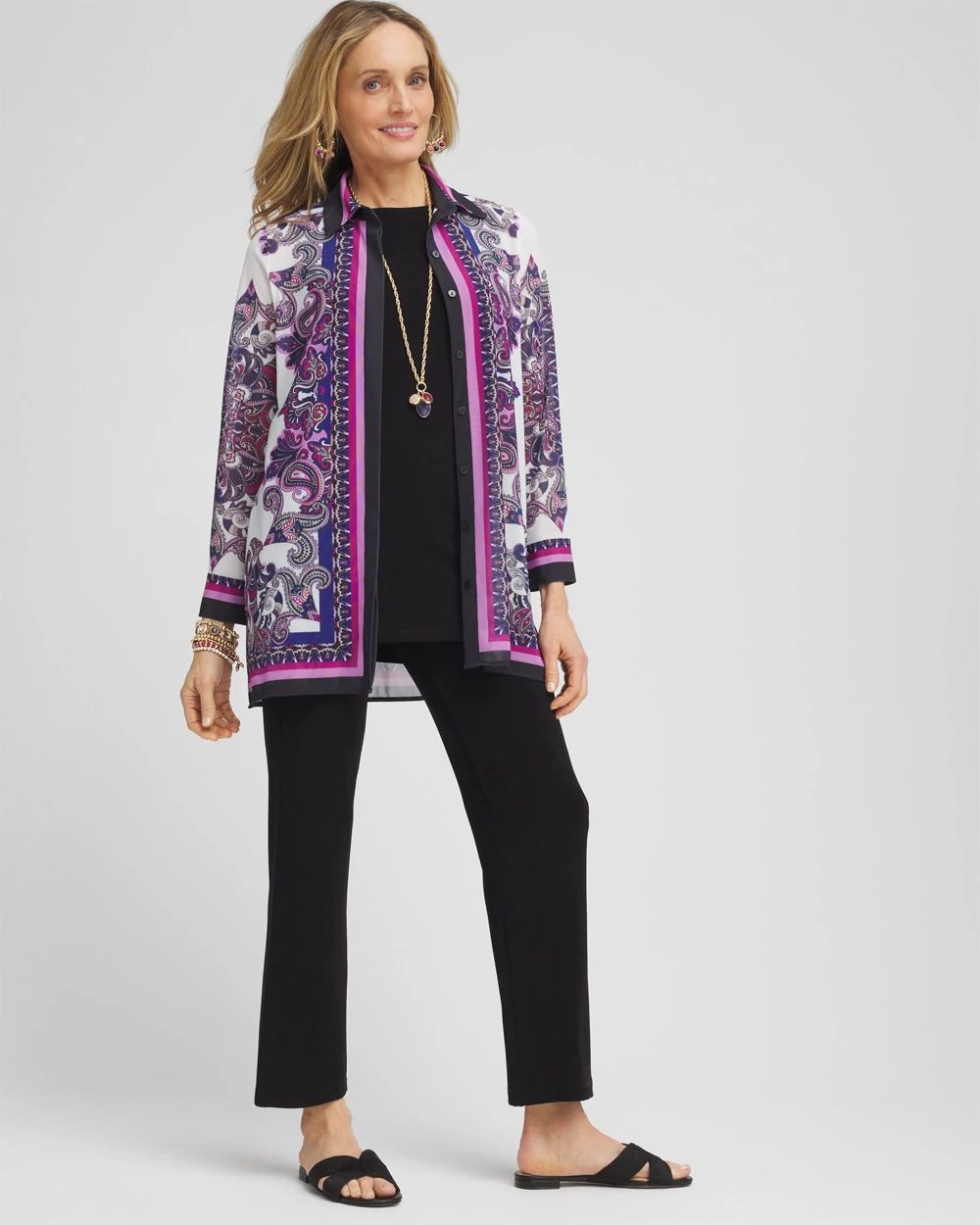 Travelers™ Collection Mesh Shirt Jacket click to view larger image.