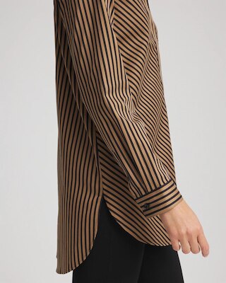 No Iron™ Slimming Imperial Stripe Tunic click to view larger image.