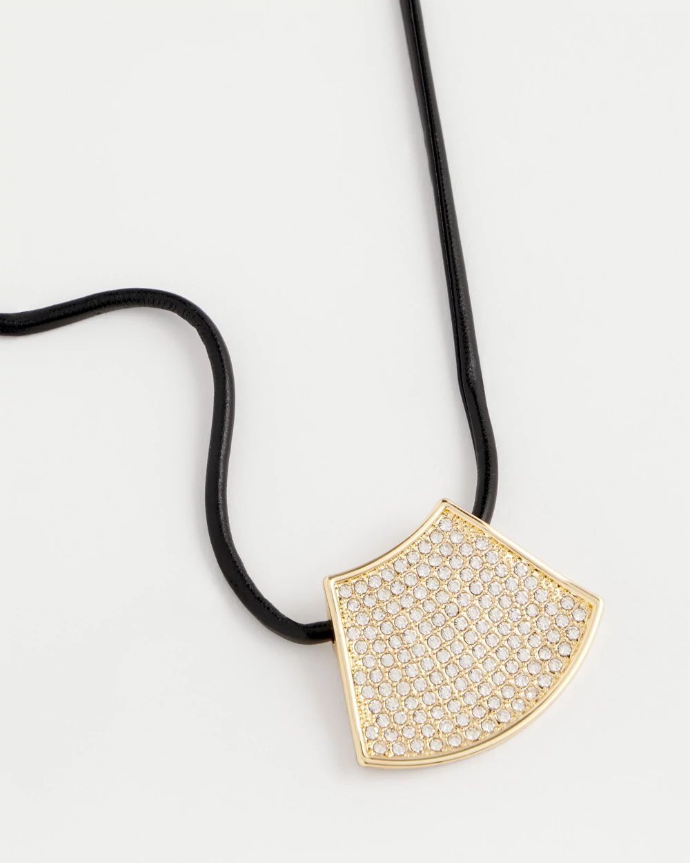Gold Glitz Pendant Necklace