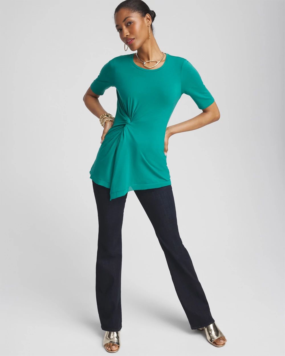 Touch of Cool™ Draped Tunic